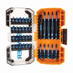 J S PRODUCTS 34-Pc. Mach-Blue Impact Driver Bits, Assorted Phillips/Square/Torx TOOLS J S PRODUCTS