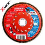 FREUD X-Lock Flap Disc, 80-Grit, 4-1/2-In. TOOLS FREUD