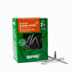 SPAX #9 x 3-1/4" Exterior Flat Head Wood Deck Screws Construction Torx T-Star Plus (83 EA) 1 LB