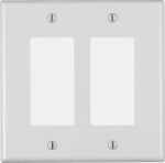 LEVITON MFG CO WH 2G OS ROCKER PLATE ELECTRICAL LEVITON MFG CO