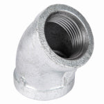 CODA RESOURCES LTD IMP 1-1/4 In. Galvanized Pipe 45 Degree Elbow PLUMBING, HEATING & VENTILATION CODA RESOURCES LTD IMP