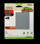 GATOR Gator 5164 Sand Paper, 4-1/2 in W, 5-1/2 in L, 120 Grit TOOLS GATOR