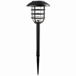FUSION PRODUCTS LTD. Solar Stake Lights, Black Metal Cage, Bubble Glass Lens, 2-Pk. ELECTRICAL FUSION PRODUCTS LTD.