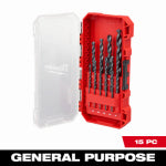 MILWAUKEE Milwaukee Thunderbolt 48-89-2803 Drill Bit Set, 15-Piece, Steel, Black Oxide TOOLS MILWAUKEE