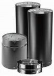 DURAVENT DVL Close Clearance Stove Pipe Connector Kit, Black Double-Wall Stainless Steel, 6-In.