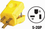 LEVITON MFG CO 20A NYLON CORD PLUG ELECTRICAL LEVITON MFG CO