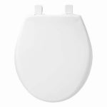 MAYFAIR Mayfair 87SLOW-000 Toilet Seat, 14-3/8 in W, 2.188 in H, Round, Plastic, White PLUMBING, HEATING & VENTILATION MAYFAIR