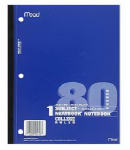 ACCO/MEAD Neatbook Wireless Notebook, College-Rule, White, 10.5 x 8 In., 80 Sheets