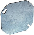 RACO INCORPORATED 4 In. Blank Flat Steel Octagon Cover ELECTRICAL RACO INCORPORATED