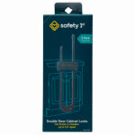 SAFETY 1ST DOREL Cabinet Slide Lock, Gray, 2-Pk. HARDWARE & FARM SUPPLIES SAFETY 1ST DOREL