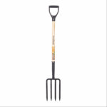 GREAT STATES CORPORATION 4-Tine Spading Fork, Wood D-Handle