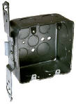 RACO INCORPORATED 3 Gang Outlet Box, TS Bracket, Steel, 2-1/8 x 4 In. Square ELECTRICAL RACO INCORPORATED