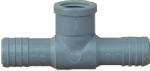 BOSHART INDUSTRIES Boshart UPVCFRT-070705 Combination Hose Reducing Tee, 3/4 x 1/2 in, Insert x Insert x FPT, PVC, Black PLUMBING, HEATING & VENTILATION BOSHART INDUSTRIES