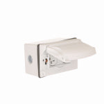 RACO INCORPORATED 1-Gang Weatherproof Flip Cover Kit, 3 Outlets, White ELECTRICAL RACO INCORPORATED