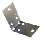 ASSA ABLOY AMERICAS RESIDENTIALI NC 2-Pk., 2-1/2 x 1-1/2 In. Zinc Double-Wide Corner Brace