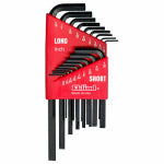 EKLIND TOOL CO 18-Pc. Hex-L Key Set, Short & Long Arm