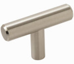 AMEROCK Bar Pulls Knob Sterling Nickel, 1-15/16 In.