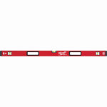 MILWAUKEE Milwaukee REDSTICK Series MLBXM48 Magnetic Box Level, 48 in L, 3-Vial, 1-Hang Hole, Magnetic, Aluminum, Red TOOLS MILWAUKEE