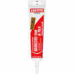 LOCTITE Loctite 2138420 Tub and Tile Adhesive Caulk, White, 1 to 14 days Curing, 20 to 170 deg F, 5.5 oz Tube PAINT LOCTITE