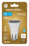 GE GE 26384 LED Bulb, Flood/Spotlight, PAR16 Lamp, 60 W Equivalent, GU10 Lamp Base, Dimmable, Warm White Light ELECTRICAL GE