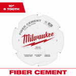 MILWAUKEE Milwaukee 48-40-7010 Circular Saw Blade, 10 in Dia, 5/8 in Arbor, 6-Teeth, Polycrystalline Diamond Cutting Edge TOOLS MILWAUKEE
