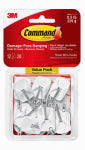 3M COMPANY Small Wire Hooks Value Pack, White, 12 Hooks, 20 Strips/Pack HARDWARE & FARM SUPPLIES 3M COMPANY