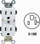 LEVITON MFG CO WHT DUPLEX OUTLET ELECTRICAL LEVITON MFG CO