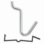 ASSA ABLOY AMERICAS RESIDENTIALI NC Locking Curved Pegboard Hooks, Zinc Plated, 8-Pk. HARDWARE & FARM SUPPLIES ASSA ABLOY AMERICAS RESIDENTIALI NC