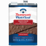 THOMPSON'S WATERSEAL Thompson's WaterSeal TH.093301-16 Wood Sealer, Solid, Liquid, Chestnut Brown, 1 gal PAINT THOMPSON'S WATERSEAL