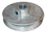 CHICAGO DIE CASTING Cdco 400A-1/2 V-Groove Pulley, 1/2 in Bore, 4 in OD, 3-3/4 in Dia Pitch, 1/2 in W x 11/32 in Thick Belt, Zinc TOOLS CHICAGO DIE CASTING