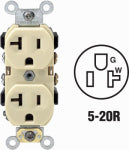 LEVITON MFG CO 20A IVORY OUTLET