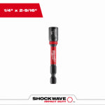 MILWAUKEE ELECTRIC TOOL CORP Shockwave Magnetic Nut Driver, 1/4 x 2-9/16 In. TOOLS MILWAUKEE ELECTRIC TOOL CORP