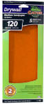 ALI INDUSTRIES Drywall Sandpaper, 120-Grit, 4.25 x 11.25 In., 5-Pk.