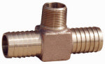 ASHLAND WATER GROUP Hydrant Tee, 1 x 3/4 In. MPT