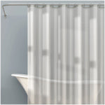 ZENNA HOME Zenna Home LPRMFRL Shower Curtain Liner, 72 in L, 70 in W, PEVA, Frosty HARDWARE & FARM SUPPLIES ZENNA HOME