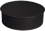 IMPERIAL Imperial BM0151 Round End Cap, 6 in Dia, Black PLUMBING, HEATING & VENTILATION IMPERIAL