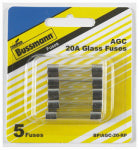 BUSSMANN Bussmann BP/AGC-20-RP Tube Fuse, 32 V, 20 A, 1 kA Interrupt AUTOMOTIVE BUSSMANN
