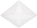 WESTINGHOUSE LIGHTING CORP Light Cover, Square White Floral, 12-In. ELECTRICAL WESTINGHOUSE LIGHTING CORP