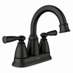 MOEN INC Banbury 2-Handle, High-Arc Bathroom Faucet, Matte Black PLUMBING, HEATING & VENTILATION MOEN INC