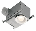 BROAN MFG Broan 744 Bath Fan with Light, 1.2 A, 120 V, 70 cfm Air, 1.5 sones, LED Lamp, 4 in Duct PLUMBING, HEATING & VENTILATION BROAN MFG