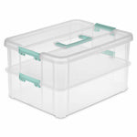 STERILITE Stack & Carry 2-Layer Handle Box HOUSEWARES STERILITE