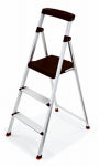 TRICAM INDUSTRIES Step Stool, 3-Step, Aluminum PAINT TRICAM INDUSTRIES