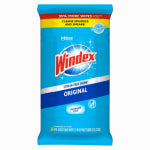 S C JOHNSON WAX Windex Blue Wipes 35% More Pack, 38-Ct. CLEANING & JANITORIAL SUPPLIES S C JOHNSON WAX