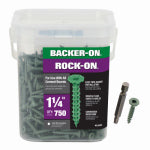 ITW BRANDS - BACKER ON Backer-On Rock-On 23505 Cement Board Screw, #9 Thread, 1-1/4 in L, Hi-Lo Thread, Serrated Head, Star Drive, Sharp Point HARDWARE & FARM SUPPLIES ITW BRANDS - BACKER ON