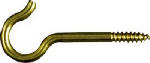 ASSA ABLOY AMERICAS RESIDENTIALI NC Ceiling Hook, #8, Solid Brass, 2-9/16 In., 3-Pk.