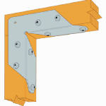 SIMPSON STRONG-TIE Simpson Strong-Tie RTA RTA2Z Rigid Tie Connector, 16 ga Gauge, Steel, ZMAX HARDWARE & FARM SUPPLIES SIMPSON STRONG-TIE