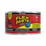 FLEX SEAL Flex Paste PFSBLKR16 Rubberized Adhesive, Black, 1 lb, Jar HOUSEWARES FLEX SEAL
