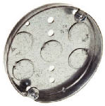 RACO INCORPORATED Shallow Ceiling Pancake Electrical Box, 1/2 x 4 In. Round