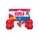 AMERICAN DISTRIBUTION & MFG Goodie Bone Dog Toy, Red Rubber, For Medium Chewers, 7 In.