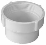 IPEX USA LLC-CANPLAS IPEX 414233BC Sewer Pipe Adapter, 3 in, FNPT x Spigot, PVC, White PLUMBING, HEATING & VENTILATION IPEX USA LLC-CANPLAS